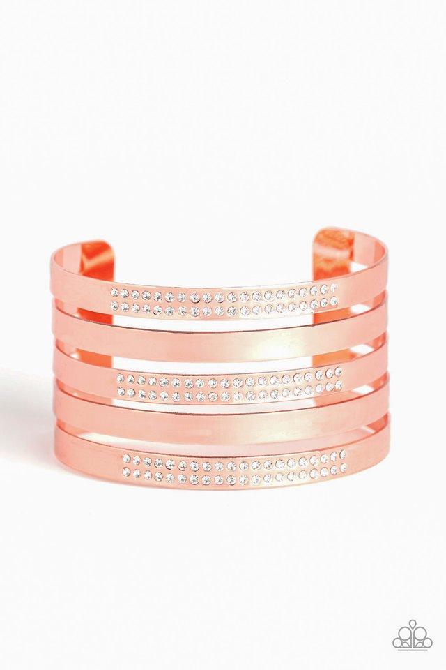 Paparazzi Bracelet ~ Big Time Shine - Copper