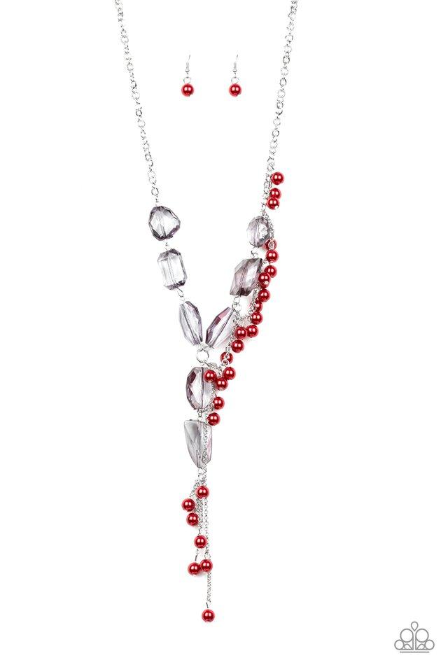 Paparazzi Necklace ~ Prismatic Princess - Red