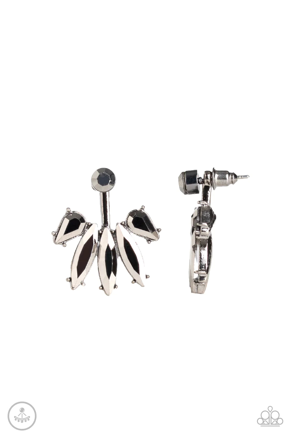 Paparazzi Earring ~ Stunningly Striking - Black