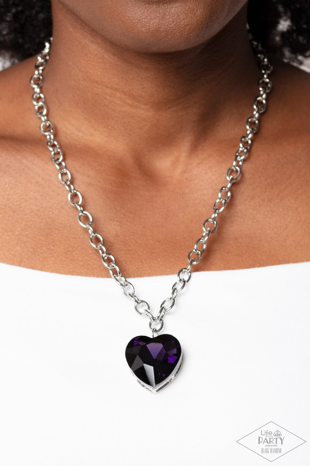 Paparazzi Necklace ~ Flirtatiously Flashy - Purple