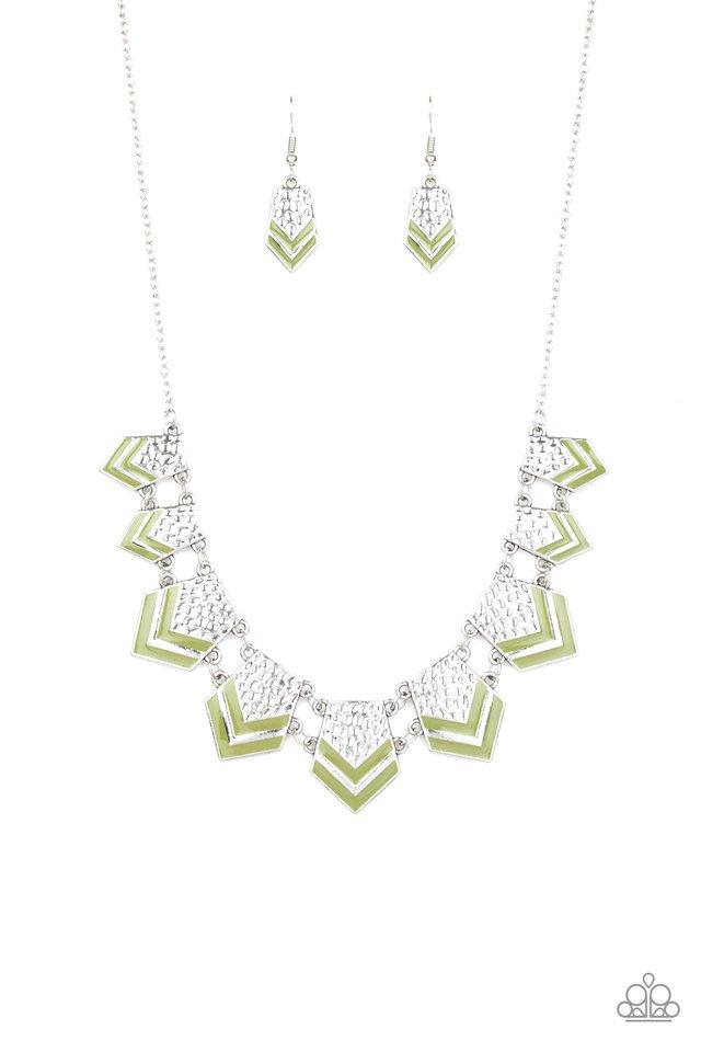 Paparazzi Necklace ~ Pack Princess - Green