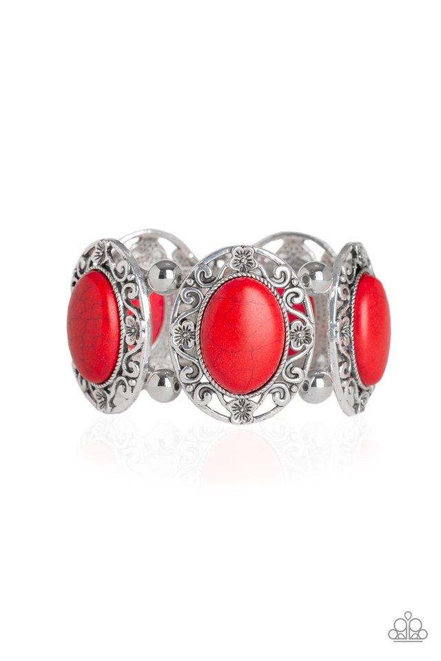 Paparazzi Bracelet ~ Rodeo Rancho - Red
