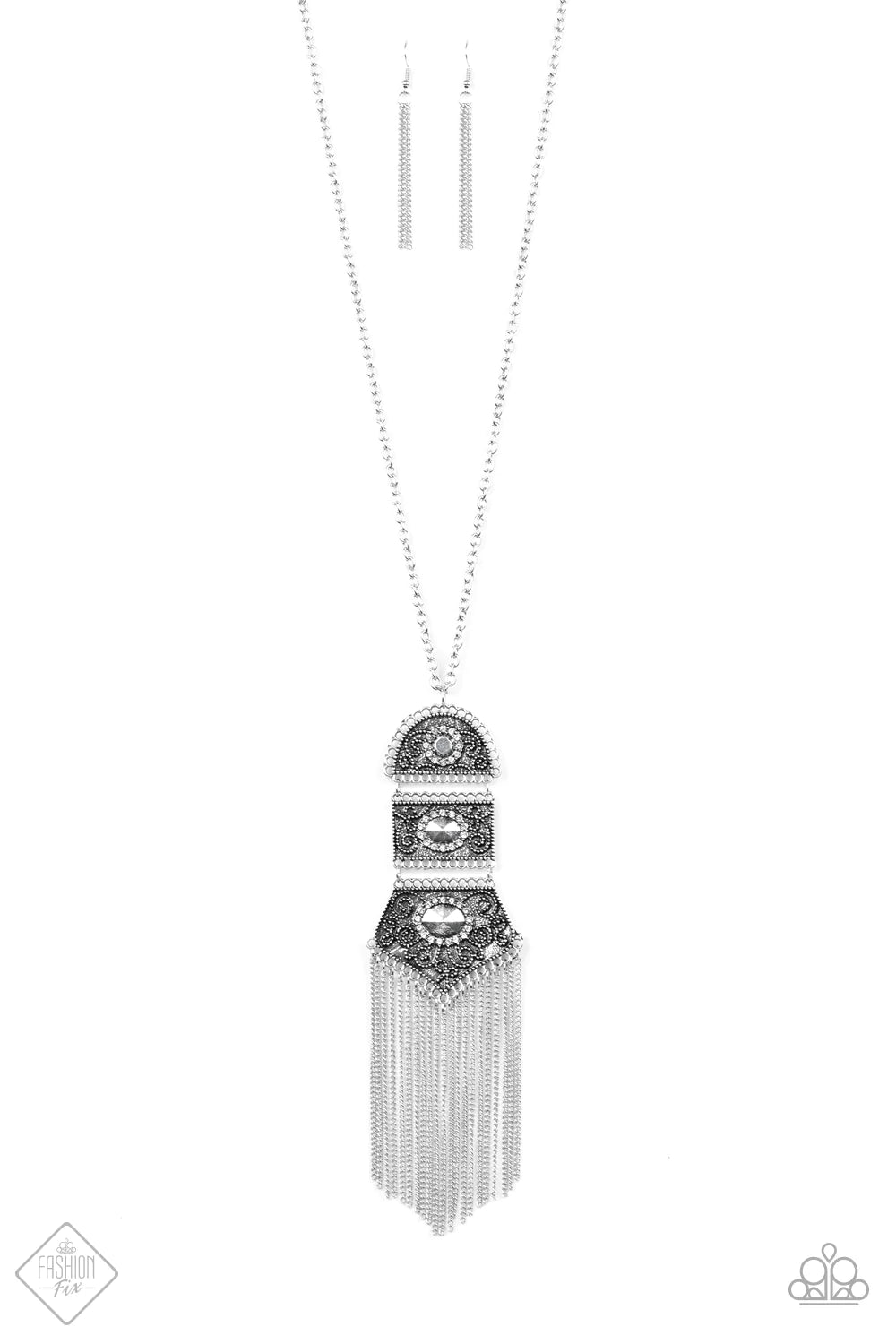 Paparazzi Necklace ~ Tassel Tycoon - White
