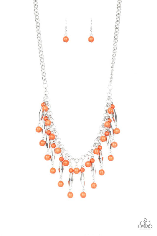 Earth Conscious - Orange - Paparazzi Necklace Image