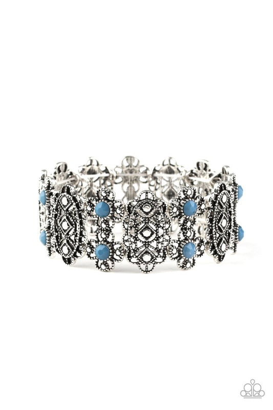 Majestic Gardens - Blue - Paparazzi Bracelet Image