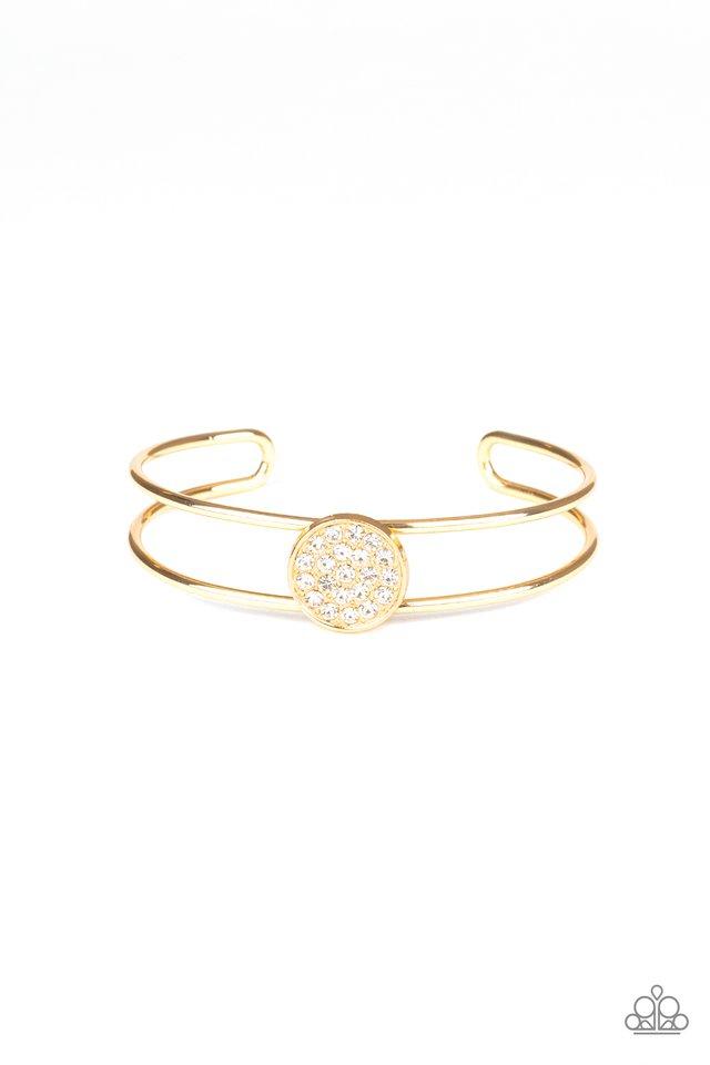 Paparazzi Bracelet ~ Dial Up The Dazzle - Gold