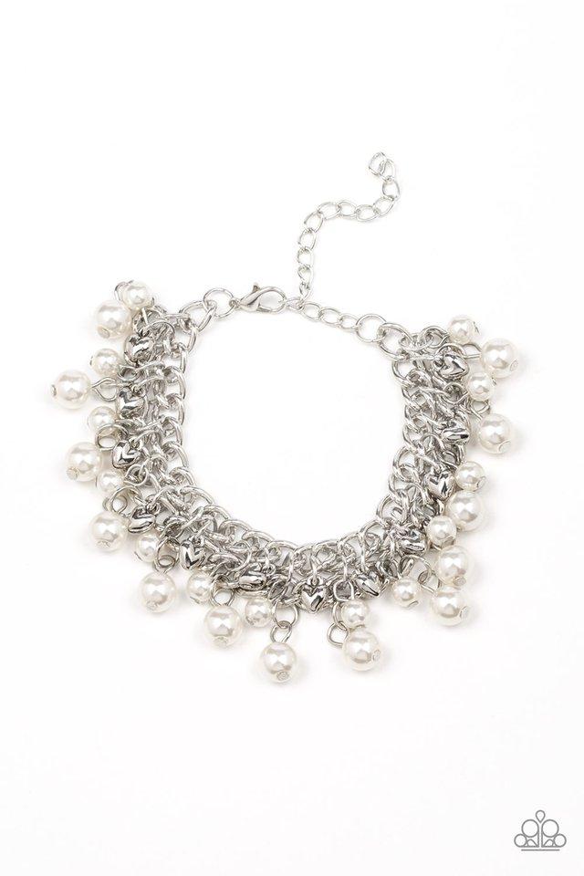 Paparazzi Bracelet ~ Duchess Diva - White