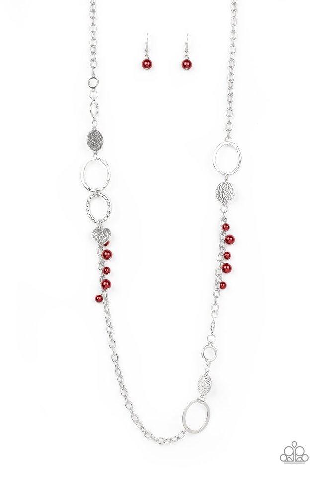 Paparazzi Necklace ~ Unapologetic Flirt - Red