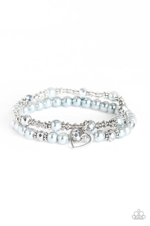 Pulsera Paparazzi ~ Sweetheart Splendor - Plata