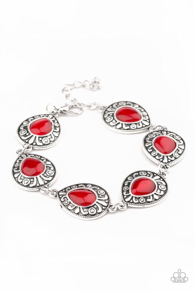 Paparazzi Bracelet ~ Enchantingly Ever After - Red