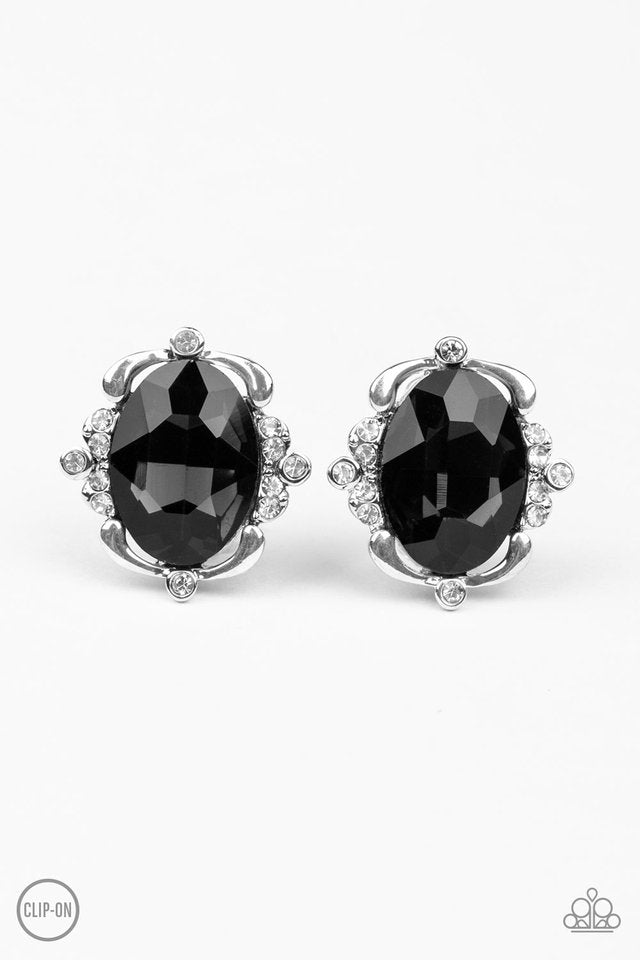 Regally Radiant - Black - Paparazzi Earring Image