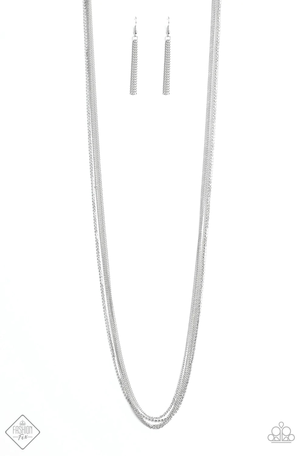 Paparazzi Necklace ~ SLEEK and Destroy - White