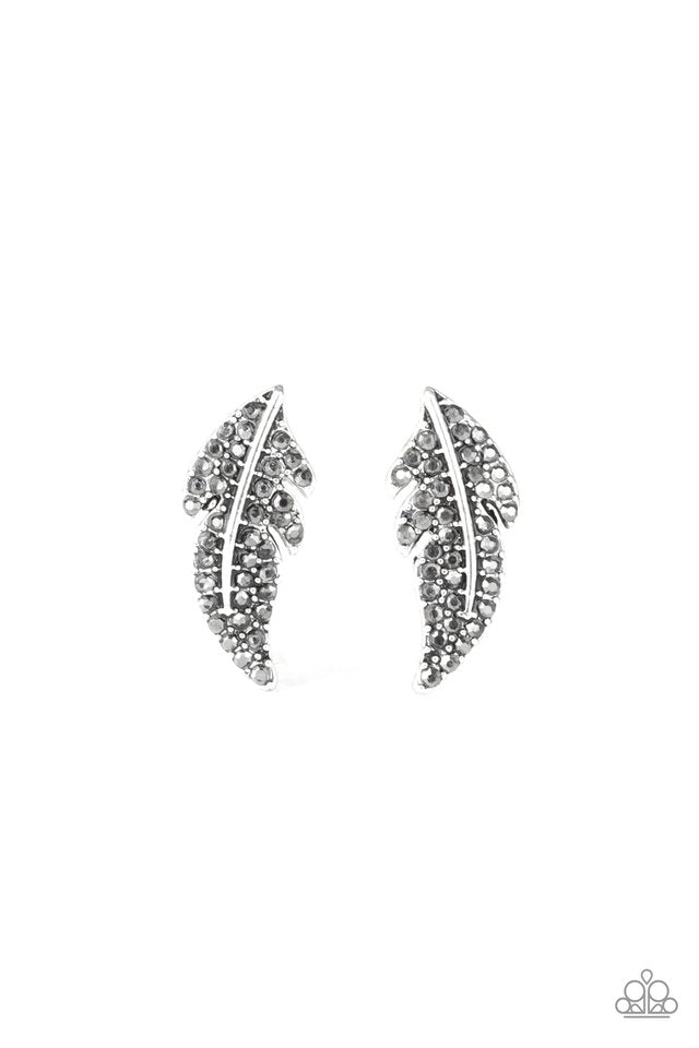 Feathered Fortune - Silver - Paparazzi Earring Image