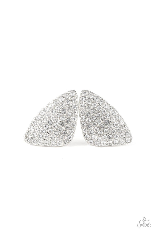 Paparazzi Earring ~ Supreme Sheen - White