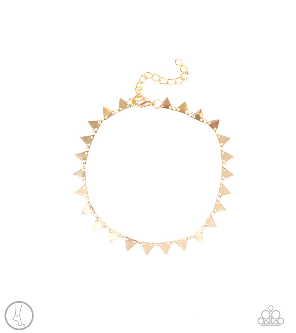 Paparazzi Anklet ~ Sand Shark - Gold