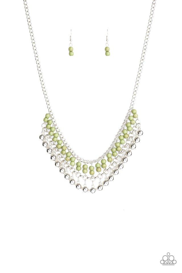 Collar Paparazzi ~ Beaded Bliss - Verde