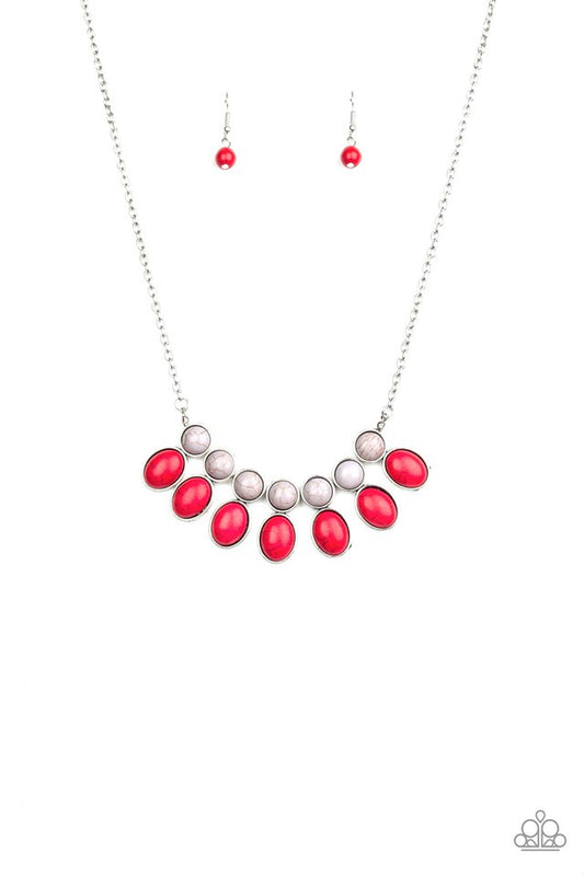 Environmental Impact - Red - Paparazzi Necklace Image
