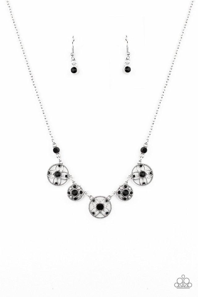 Paparazzi Necklace ~ Floral Florescence - Black