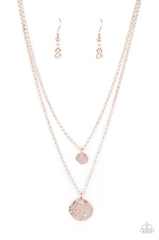 Modern Minimalist - Rose Gold - Paparazzi Necklace Image