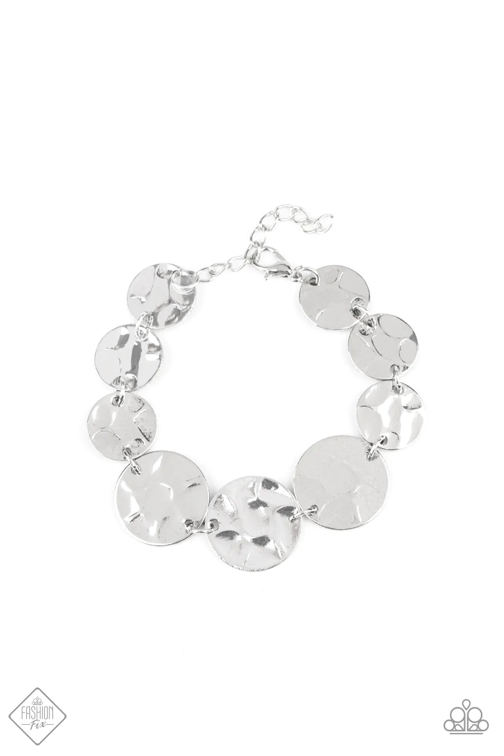 Paparazzi Bracelet ~ Rustic Reflections - Silver