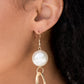 Paparazzi Earring Fashion Fix Aug2020 ~ Big Spender Shimmer - Gold