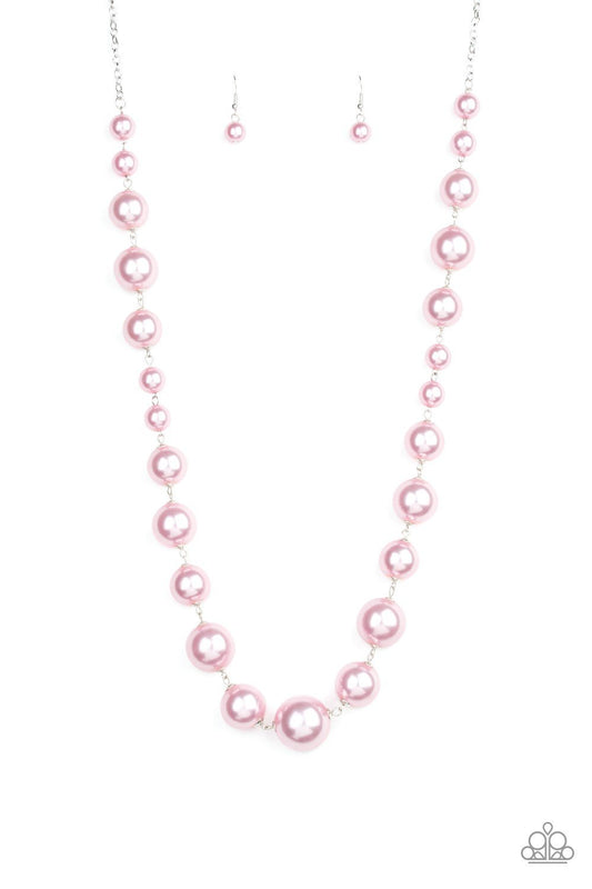 Paparazzi Necklace ~ Pearl Prodigy - Pink