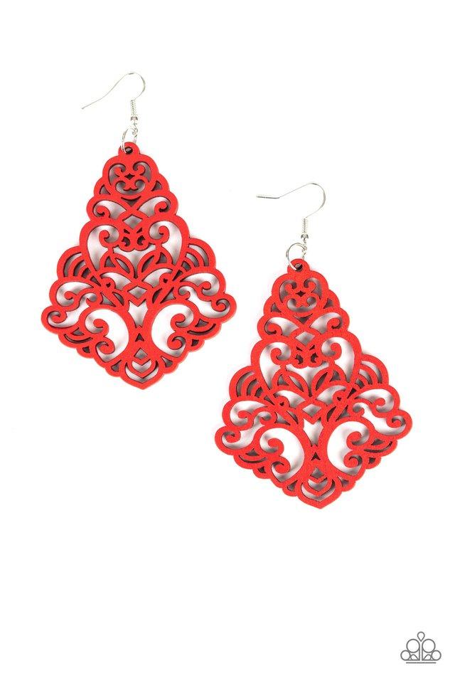 Paparazzi Earring ~ Powers of ZEN - Red