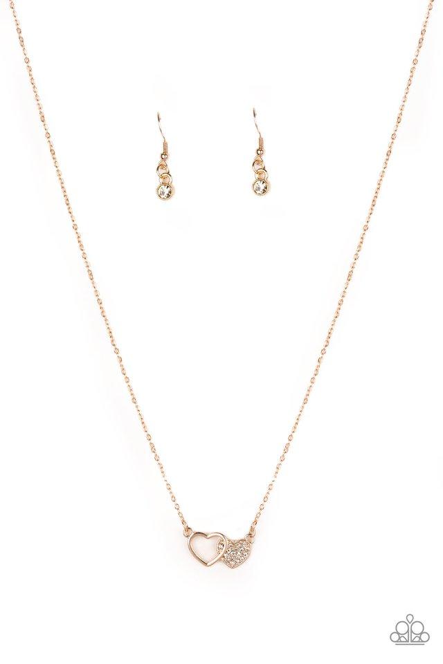 Rose gold hot sale couple necklace