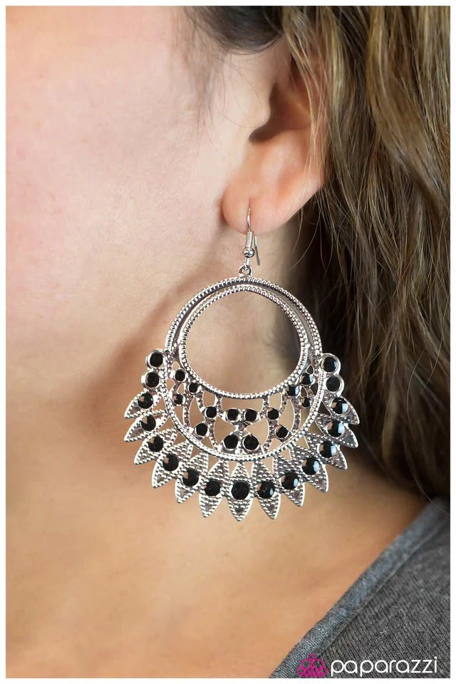 Pendiente Paparazzi ~ Take Notice - Negro