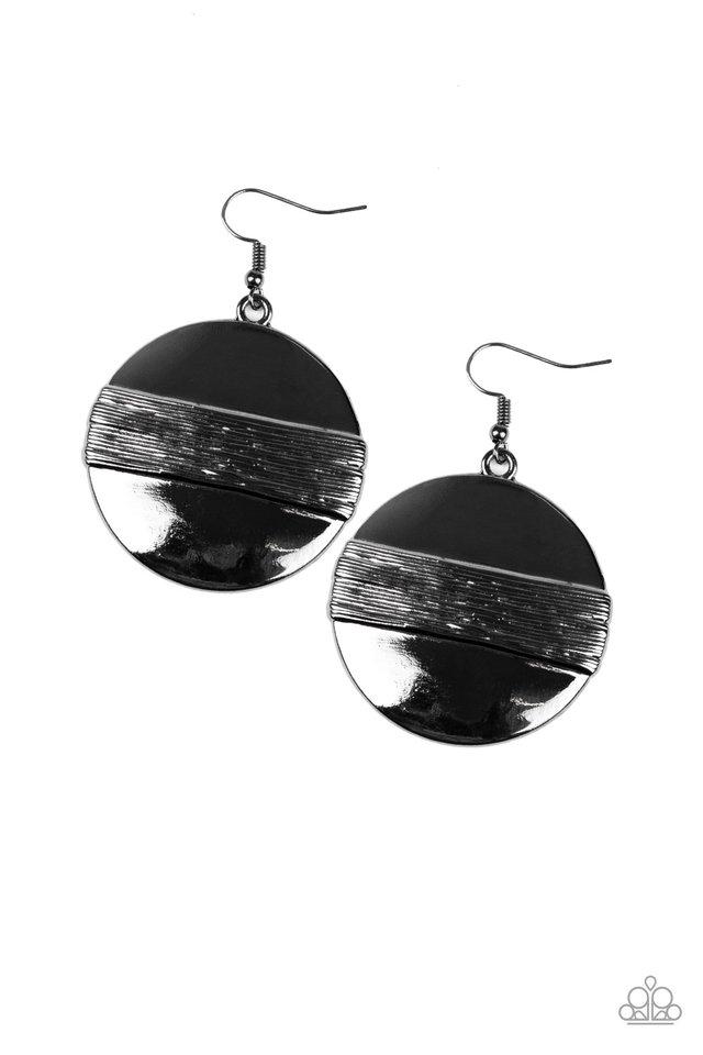 Paparazzi Earring ~ Ultra Uptown - Black