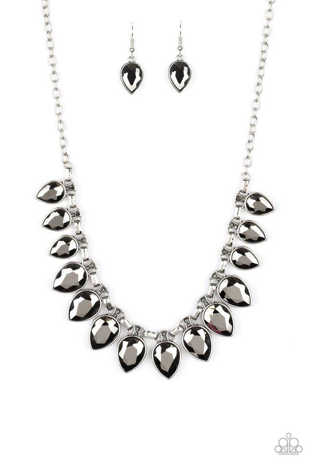 Paparazzi Necklace - FEARLESS is More - Silver