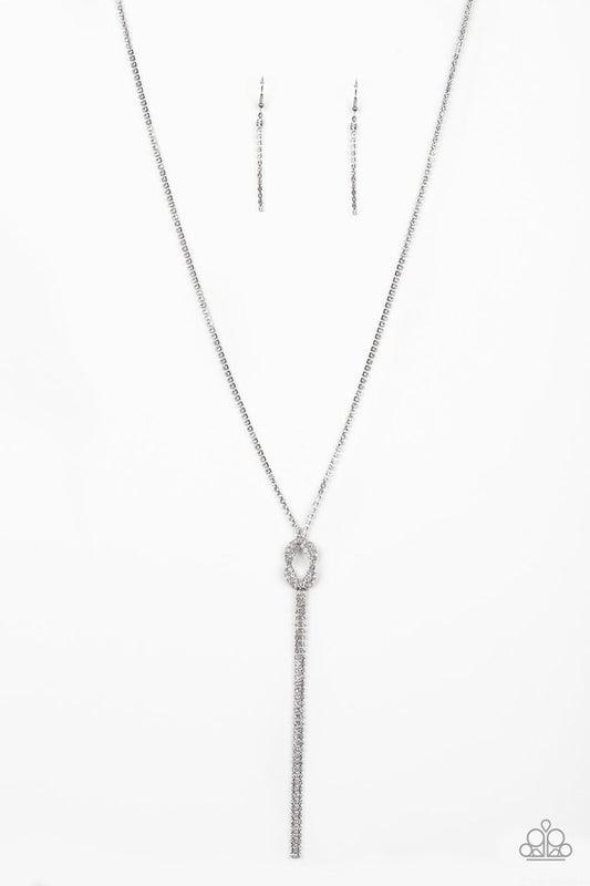 Knockout Knot - White - Paparazzi Necklace Image