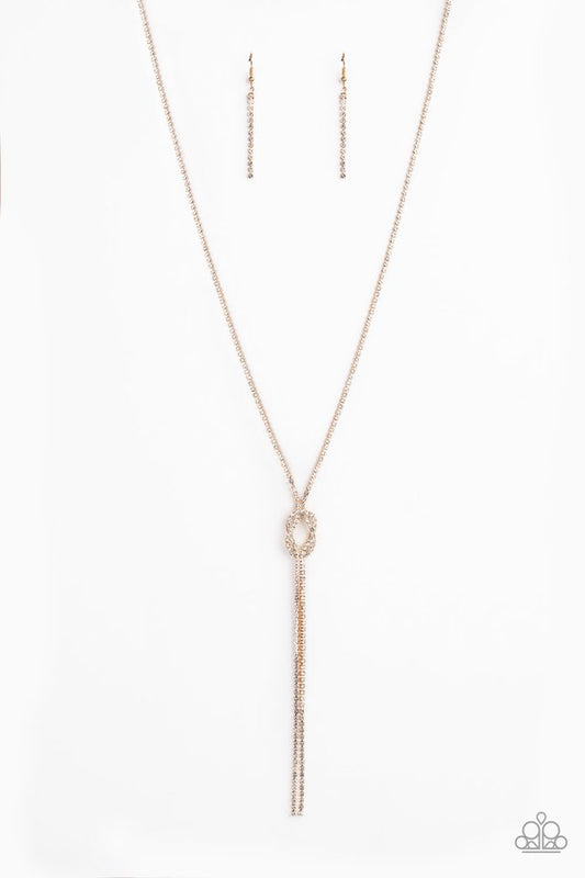 Knockout Knot - Gold - Paparazzi Necklace Image