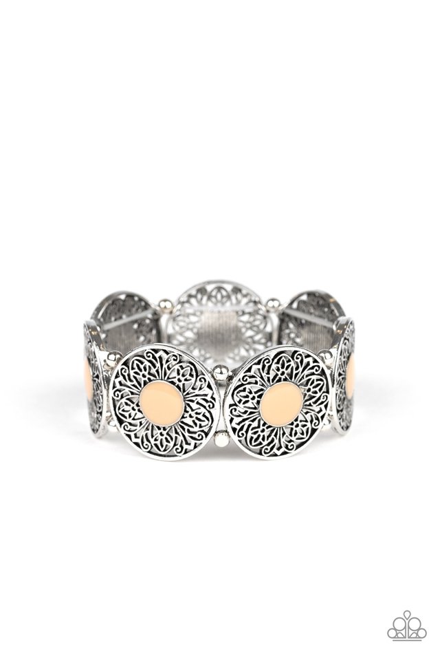 Pulsera Paparazzi ~ Jardín pintado - Marrón