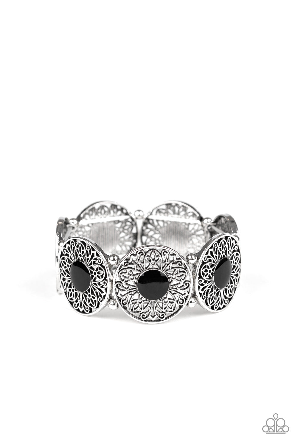 Paparazzi Bracelet ~ Painted Garden - Black