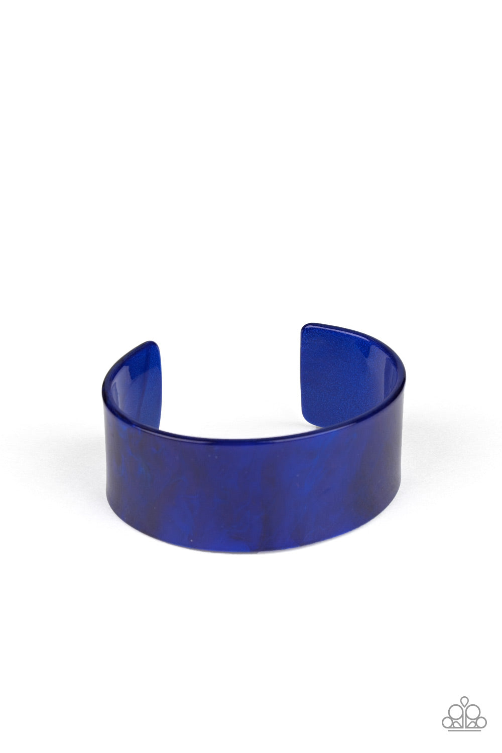 Paparazzi Bracelet ~ Glaze Over - Blue