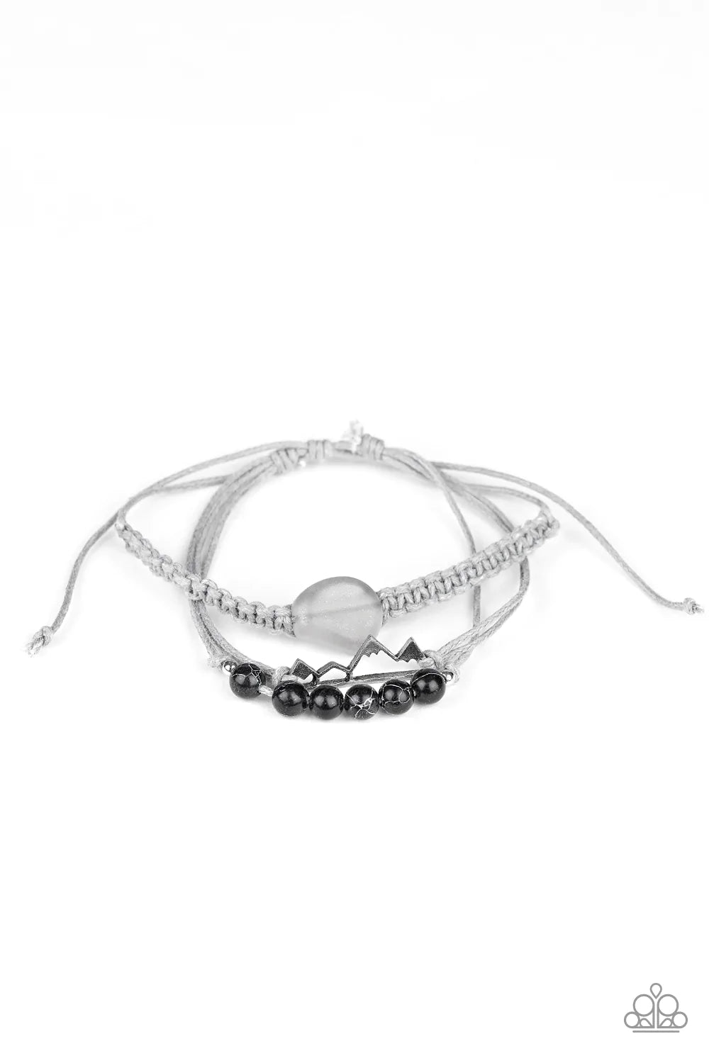 Paparazzi Bracelet ~ Climbing Mountains - Black