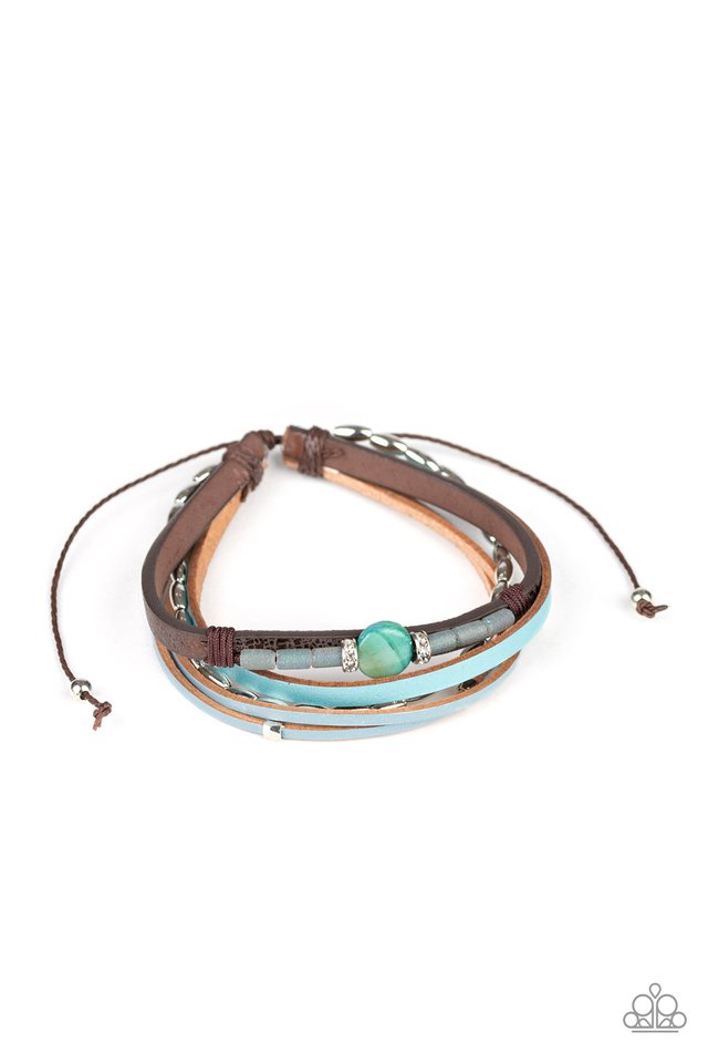 Geo Trek - Blue - Paparazzi Bracelet Image