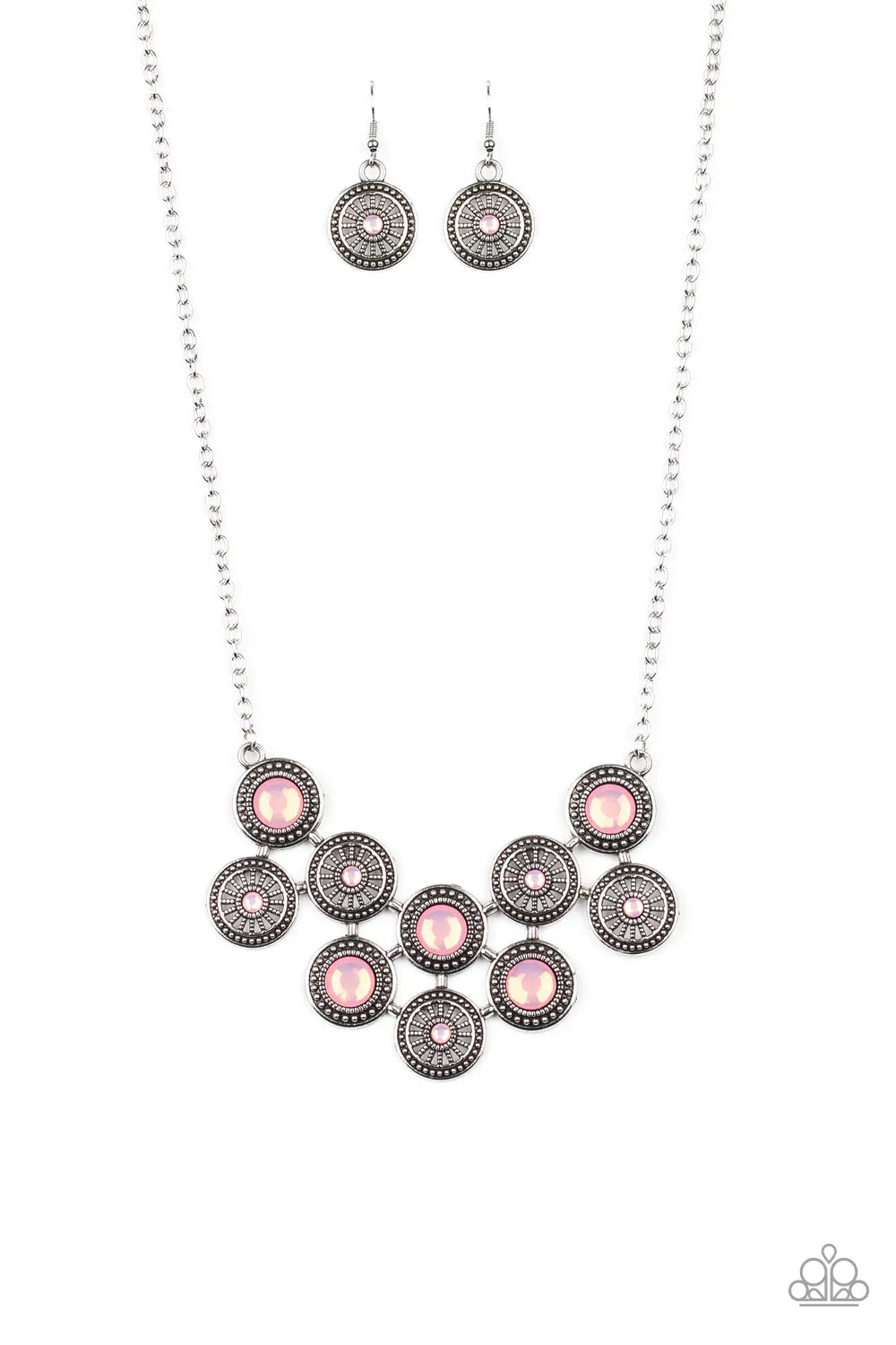 Paparazzi Necklace Whats Your Star Sign Pink Paparazzi