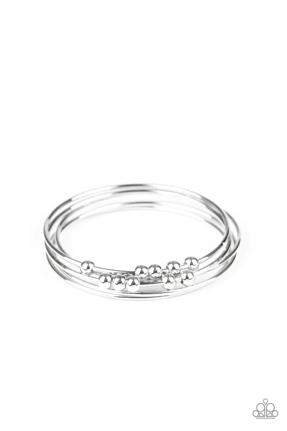 Paparazzi Bracelet ~ Stack Challenge - Silver