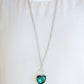 Paparazzi Necklace ~ Locked in Love - Green