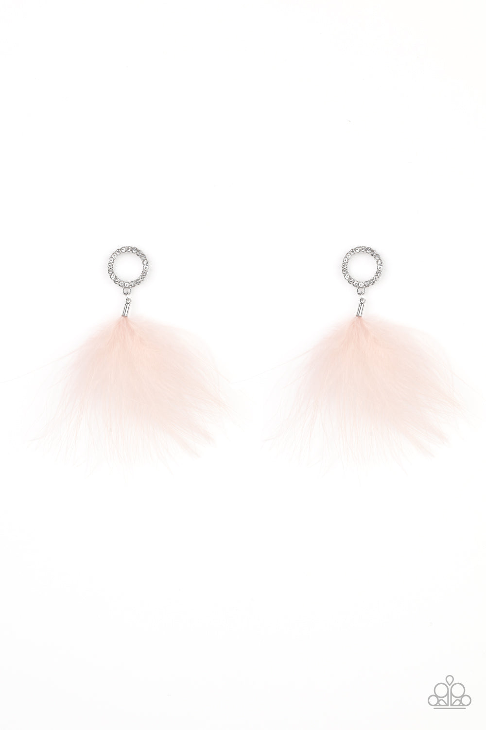 Paparazzi Earring ~ BOA Down - Pink