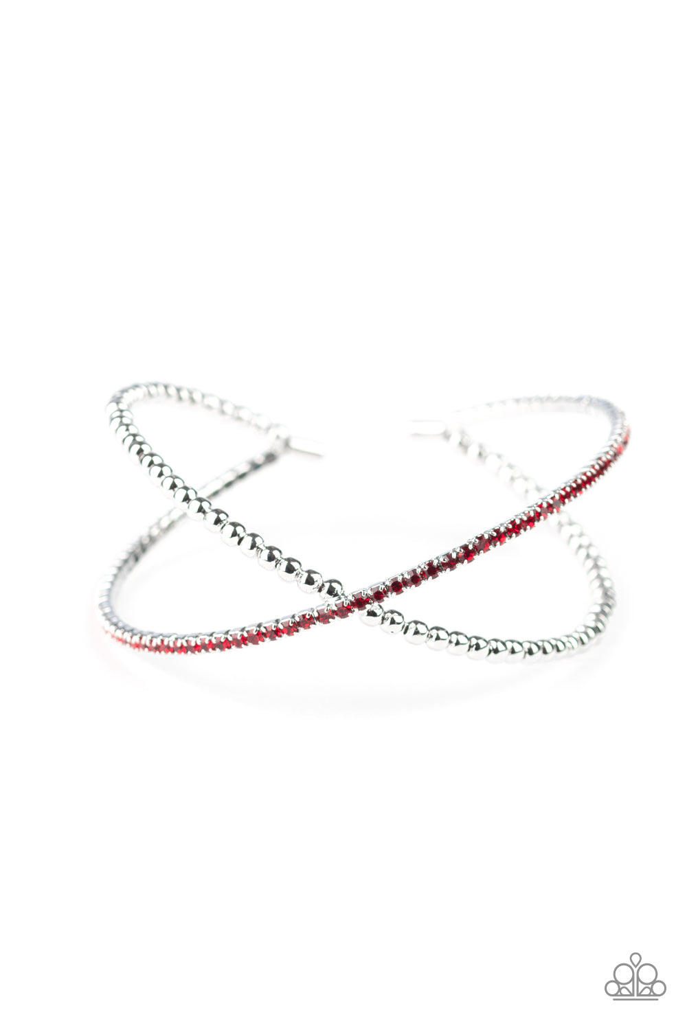 Paparazzi Bracelet ~ Chicly Crisscrossed - Red