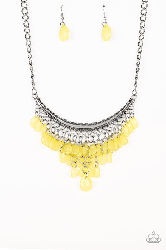 Paparazzi Necklace ~ Rio Rainfall - Yellow