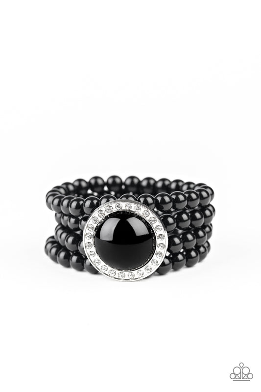 Paparazzi Bracelet ~ Top Tier Twinkle - Black