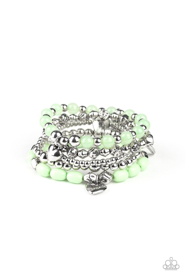 Paparazzi Bracelet ~ No CHARM Done - Green