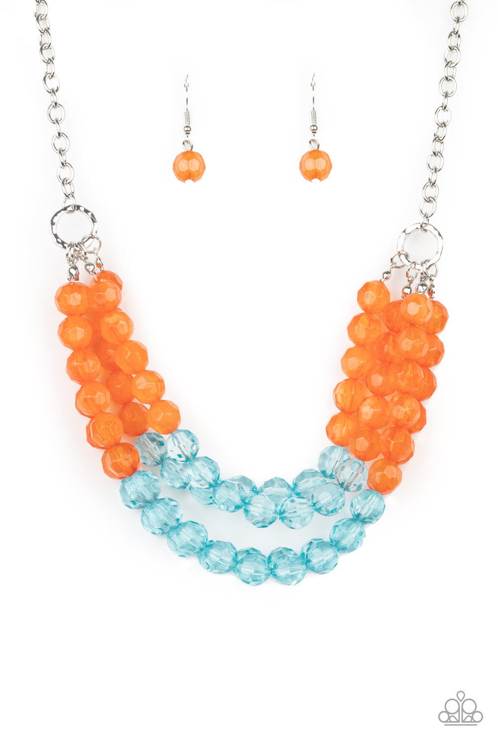 Paparazzi Necklace ~ Summer Ice - Orange