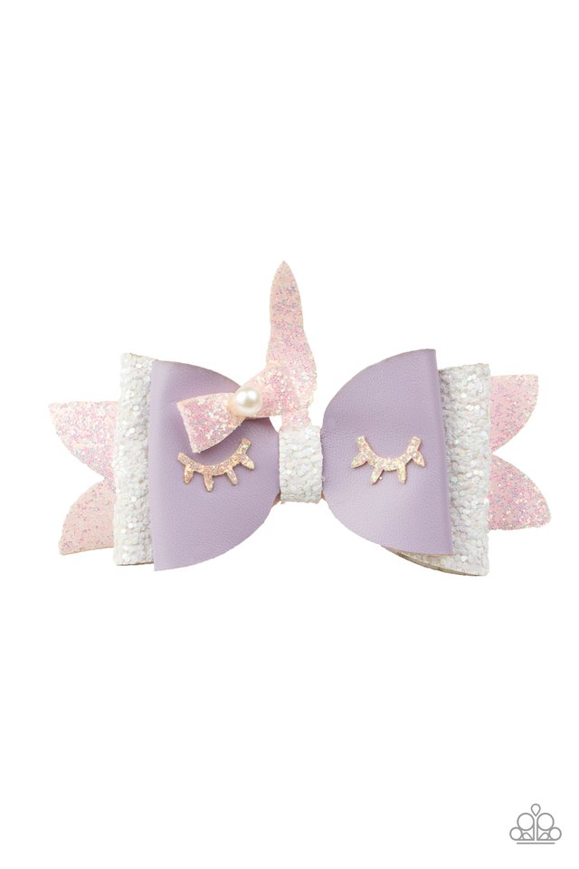 All Rainbows and Unicorns - Purple - Paparazzi Hair Accessories Image