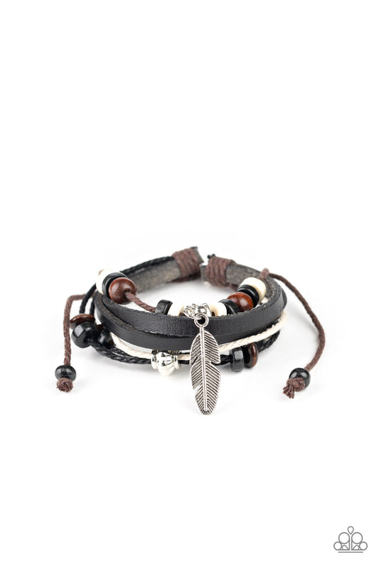 Paparazzi Bracelet ~ Mountain Bird - Black
