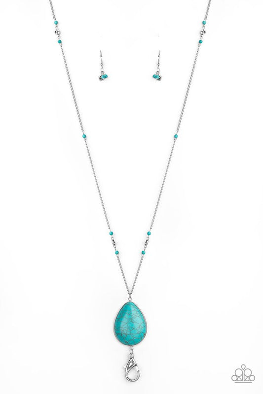 Desert Meadow - Blue - Paparazzi Necklace Image